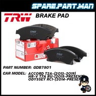 🚨 TRW 🚨 HONDA HRV 2015  ACCORD 2013-2017 Front Brake Pad ( GDB7901  ) 1 SET SPM