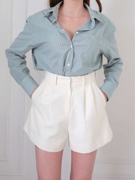 Oversized striped shirt