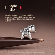 CHENGXIN | Antique 99 Sterling Silver Horse Luck Accessories DIY Red Rope For Zodiac Year