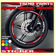 ✟ ▆ ◪ HONDA XRM MAGS STICKER DECALS