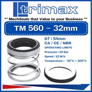 TRIMAX 560-32mm ( d1-32.0 x d3-50.0 x d7-54.0 x L1-40.0 x L3-10.0 ) Single-Spring Mechanical Seal-Ce