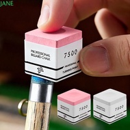 JANRY TP7500 Billiard Chalk, Square Non-slip Snooker Neutral Pool Chalk,  Fine Powder Pink/Grey Bill