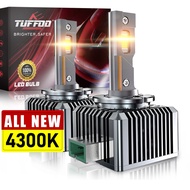 TUFFOO 2PCS Car LED Headlight Bulb D1S /  D3S / D8S Canbus No Error - 4300k Warm White / Yellow Whit