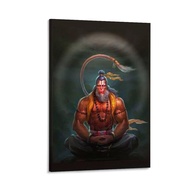wangzhe1 shop Hanuman Hindu God Portrait Painting Art Poster (3) Canvas Painting Wall Art Poster for