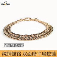 Pet Chain Dog Collar Three-Ring Copper Chain Collar Samoyed Golden Retriever Doberman Dog Chain Medi