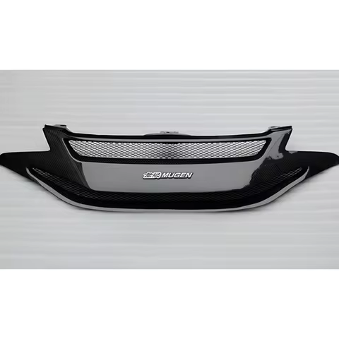 Mugen Car Front Grill Grille Body Kit Fits Honda FIT 2014-2017 GK5, Carbon Fiber Or ABS Car Accessor