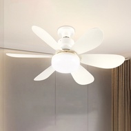 Dimmable 360° Rotation  Light  Ceiling Fan with Led Light Remote Control 52cm Smart Nordic Ceiling F