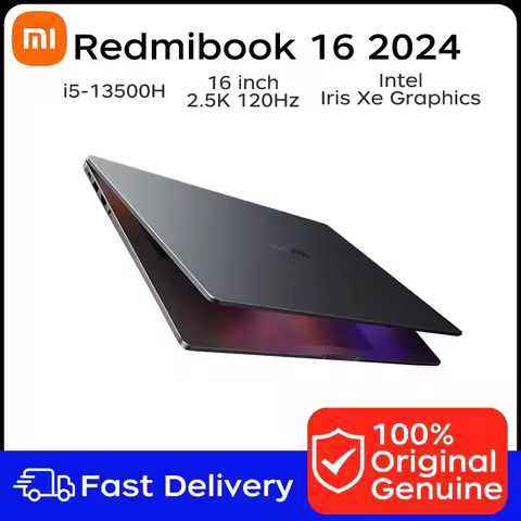 2024 Xiaomi Redmi Book 16 Laptop 16 Inch 2.5K 120Hz Display Screen Netbook i5-13500H 16GB 1TB Intel