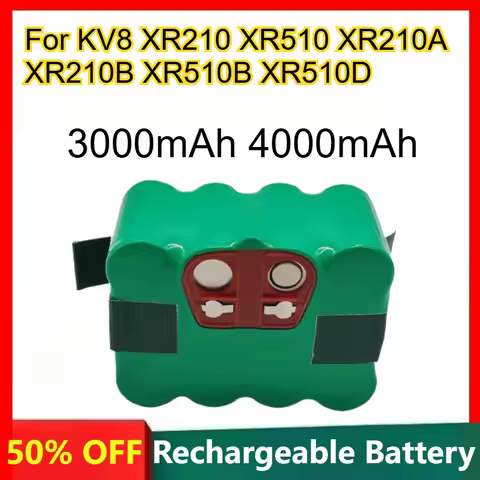 3000mAh 4000mAh Rechargeable Lithium Battery for KV8 XR210 XR510 XR210A XR210B XR510B XR510D Vacuum 