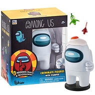 P.M.I. Among Us Crewmate Figure with Stamper | 4.5-Inch-Tall Among Us Toy + 3 Hidden Accessories| Am