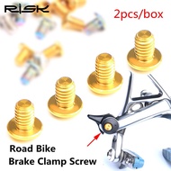 RISK Titanium Bicycle C-Brake Pad Fixing Bolts 2 Pcs./Lot C-Caliper Brake Locking Skin Screw Road Clamp