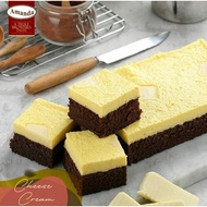 Amanda Cheese Cream Steamed Brownies, bandung souvenirs, Amanda Brownies