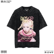 TISSATSU AESPA SUPERNOVA WINTER Oversize Washed T-Shirt Kpop Wash Slimfit T-Shirt AESPA-49/