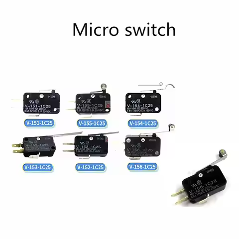 2pcs Microswitch stroke limit switch V-15-1C25 V-151-1C25 V-152-1C25 V-153-1C25 V 154 1C25 V-155-1A6