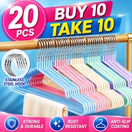 50PCS Hanger Stainless Steel Non-Slip Hanger Clothes Hanger Coat Hanger Multi-functional Hanger