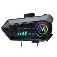 Y10 Intercom Helmet Bluetooth Headset Built-in Integrated Waterproof Motorcycle Full Helmet Half Hel