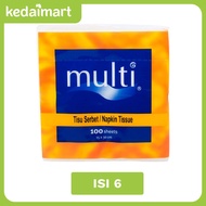 Multi Napkin Tissue Potong 6 x 100 Sheets