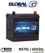 BATERI KERETA GLOBAL NS70L 65D26L MAINTENANCE FREE BATTERY For Waja Camry (Old model)