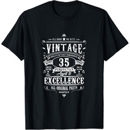 Vintage T-Shirt 35th Anniversary Birthday Gift For Men 35 Years Old 1987