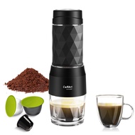 Biolomix Portable Hand-pressed 3 in 1 Capsule Coffee Maker Machine for Nespresso / Dolse-Gusto Capsules, Coffee Powder