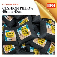 CUSTOM PRINT PILLOW (colour pillowcase + inner pillow) 40cm x 40cm