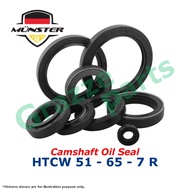 (1pc) Münster (FKM) Camshaft Oil Seal 51*65*7 / 51mm x 65mm x 7mm / 51-65-7 R Right for Volvo S60 S7