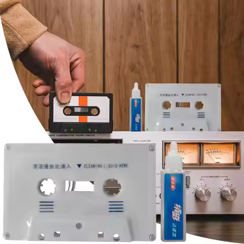 Cassette Tape Head Cleaner Care Wet Maintenance Kit Audio Cassette Head Cleaner Capstan Cleaner Audi