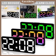 Digital Alarm Clock Large LED Display Alarm Clock 5 Level Brightness Dimmable Digital Clock with USB
