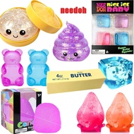 Schylling NeeDoh Nice Cube Squishy Frosted Fidget Toy Ocean Island Seashell Stress Relief Gift for K