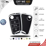 Full Cover For Car Key TPU Fashion Fob VW Volkswagen Golf 7 MK7 Tiguan MK2 SEAT Ateca Leon FR 2 Ibiz