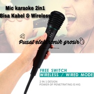 Microphone-Mic Karaoke Bisa kabel dan Wireless