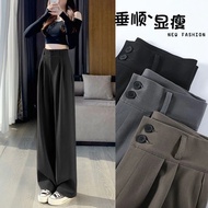 Fashion Women Wear Pants High Waist Straight Cut - Seluar Slack Perempuan Seluar Panjang Wanita 女生西装