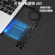 Others - HITHOTMMA 迪斯科硬碟外接式, 2TB SSD隨身硬碟, 移動硬碟外壳 USB 3.1, Type-C介面, 多功能性, 高性能傳輸資料儲存 (黑色)
