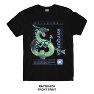 Rayquaza Pokémon Series T-Shirt (Singapore 3-5 Days Delivery) Legendary Center Custom Print Tee Shir