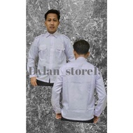 KEMEJA White Civil Servant Uniform Shirt, White Civil Servant Pdh Top, Work Shirt, New Men's Civil S