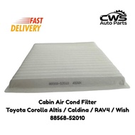 Cabin Air Cond Filter  for Toyota Corolla Altis ZZE121 | Wish ANE10 / ZNE10 | RAV4 ZCA26 / ACA20 | S