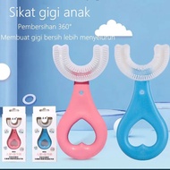 Toothbrush Imported Child Silicone 360 U-Shaped Cotton Toothbrush 360