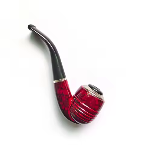Resin Vintage Durable Tobacco Smoking Pipe Smoke Pipes Reduce Tar Cigarette Filter Men Gift Tobacco 