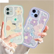 Casing For XIAOMI REDMI A1 A2 REDMI 4X 5 5A 5PLUS REDMI6 6A 7 REDMI8 8A 9A 9T 9C 10A NOTE4 4X NOTE7 NOTE8 8PRO NOTE9 9PRO 9S NOTE10 10S 10PRO New Style Wave Edge Design Flower Phone Case Trendy