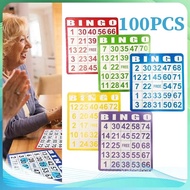 Bingo Board Bingo Card 100pcs Bingo Card Set Complete Large Bingo Card Bingo Complete Bingo Card
