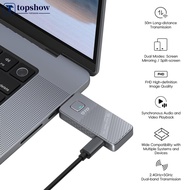 TOPSHOW 1080P/60Hz Plug and Play Wireless Display Point-to-Point Transmission 50M Long Range HDMI Vi