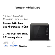 Panasonic NN-CS89LBYPQ 31L Convection Microwave Oven - Steam, Convection, Grill and Microwave