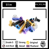 Titanium Flat Head Bolt m4 x 12mm - 15mm Titanium Brake Fluid Cap Bolt m4 (Thread 6) titanium materi