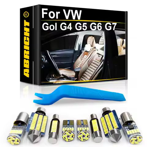 ABRIGHT Car LED Interior Light Canbus For Volkswagen VW Gol G4 G5 G6 G7 Accessories Auto Indoor Map 