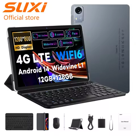 SUXI Poker A3 Android 14 Tablet 10.1" IPS Max 12GB RAM 128GB ROM T606 8-core 6000mAh Keyboard/Case/M