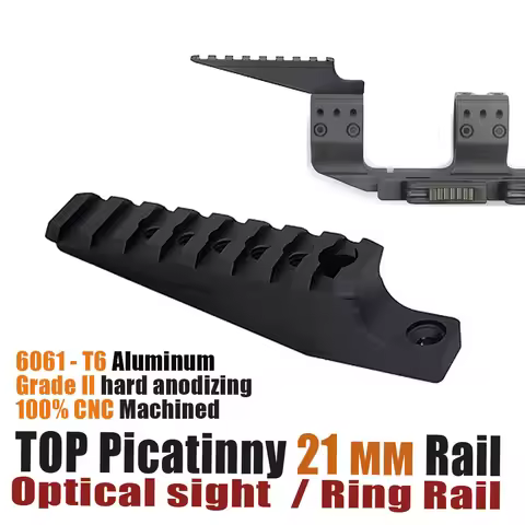 Scope Rings Top Rail FDE 1.54 inchs for 21mm Picatinny Rails, 30mm 34mm QD Mount