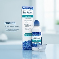 👁️✨ BAUSCH + LOMB Advanced Eye Relief Eye Wash for Eye Cleansing – 4 fl oz (118 mL) 🩵 Gentle • Refre