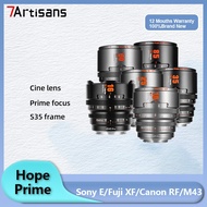 7artisans 10mm 16mm 25mm 35mm 50mm 85mm T2.1 S35 Frame wide angle Super Hope Prime Cinematic Lens fo