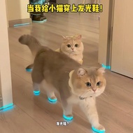 🔥Taiwan Shipment🔥 Cat Luminous Shoes Toy Dog Shoes Cat Shoes Pet Dress Up Pet Luminous Shoes Pet Lum