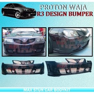 PROTON WAJA FRONT BUMPER WITH FOG LAMP R3 DESIGN MATERIAL PU GETAH